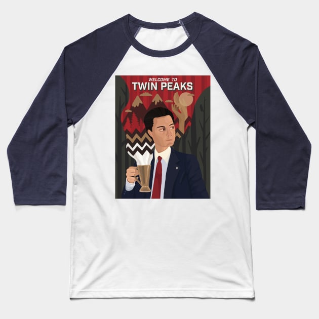 Welcome to Twin Peaks Baseball T-Shirt by hello_kseniia